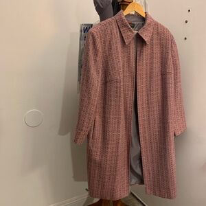 Women's Pink Tweed Coat
